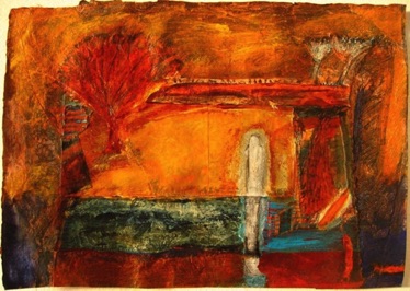 The Figure
Mixed media on Nepalese paper, 20 x 28cm The Figure
Mixed media on Nepalese paper, 20 x 28cm